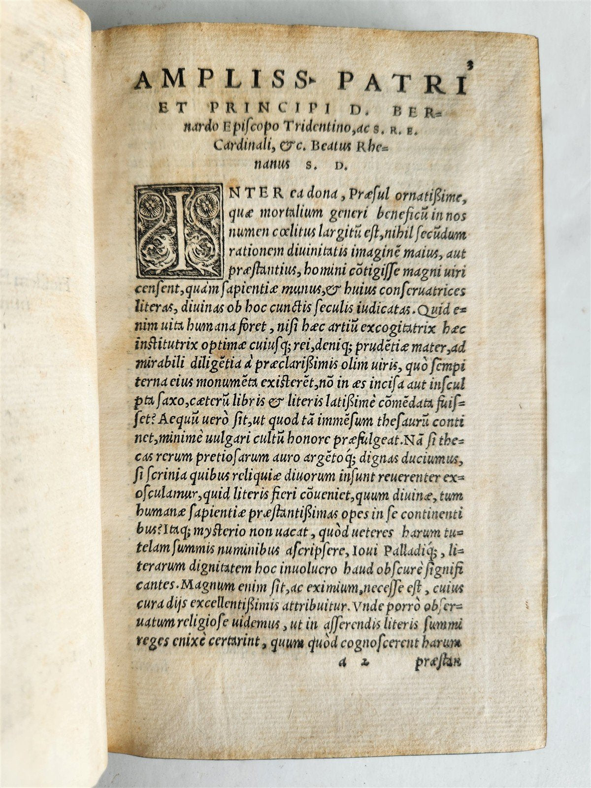 1542 CORNELIUS TACITUS ANNOTATIONS antique VELLUM BINDING 16th CENTURY Gryphius