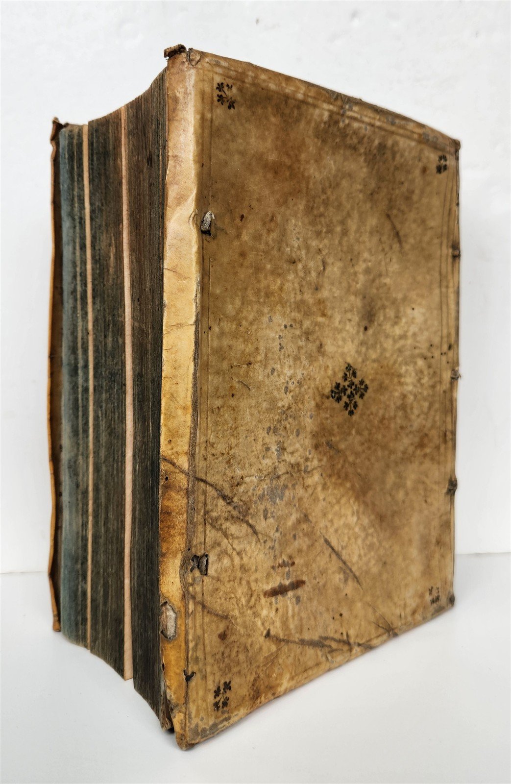 1603 ECCLESIASTICAL HISTORY by LUCAS OSIANDER antique DATED VELLUM BINDING