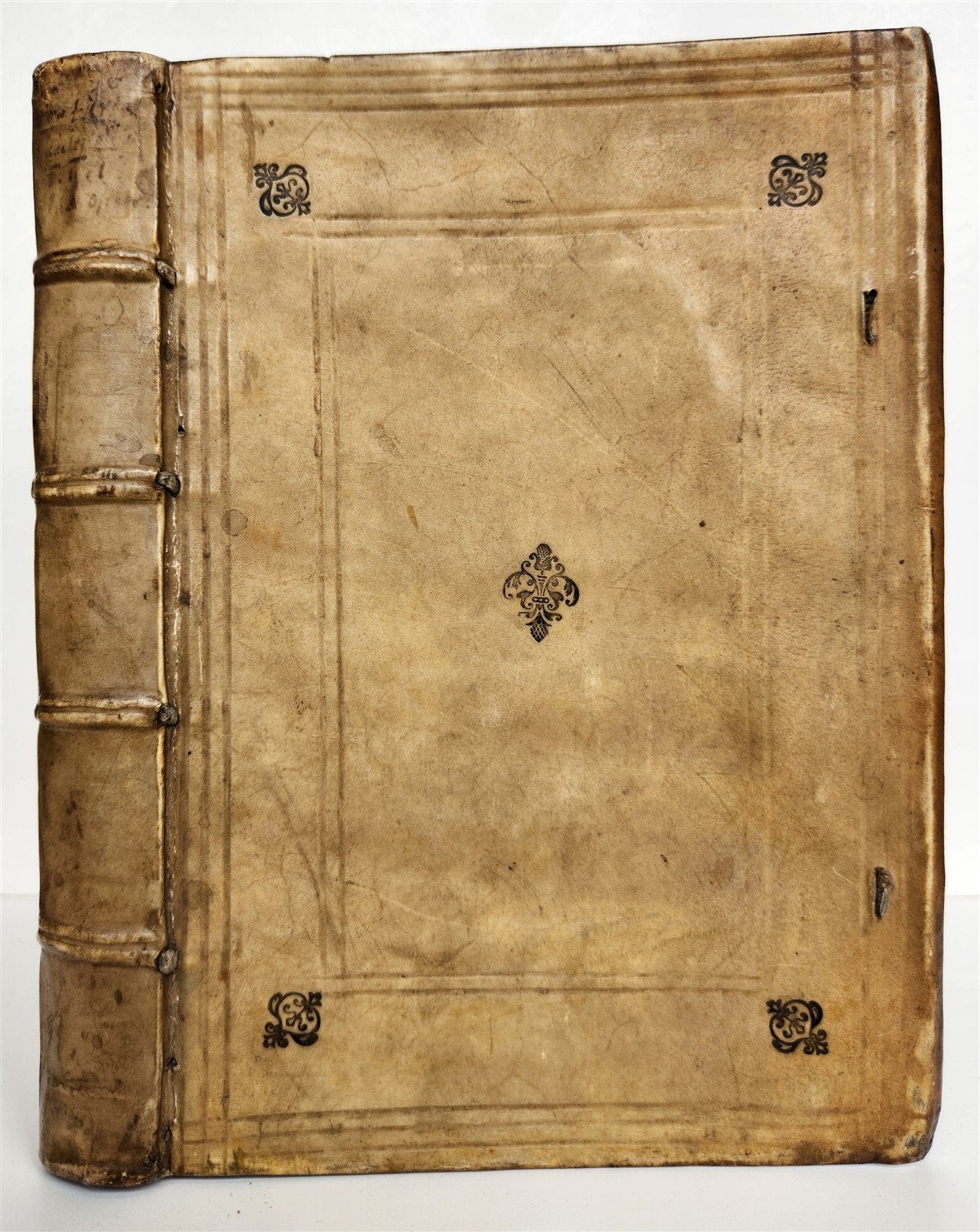 1592 ECCLESIASTICAL HISTORY by LUCAS OSIANDER antique DATED VELLUM BINDING