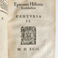 1592 ECCLESIASTICAL HISTORY by LUCAS OSIANDER antique DATED VELLUM BINDING