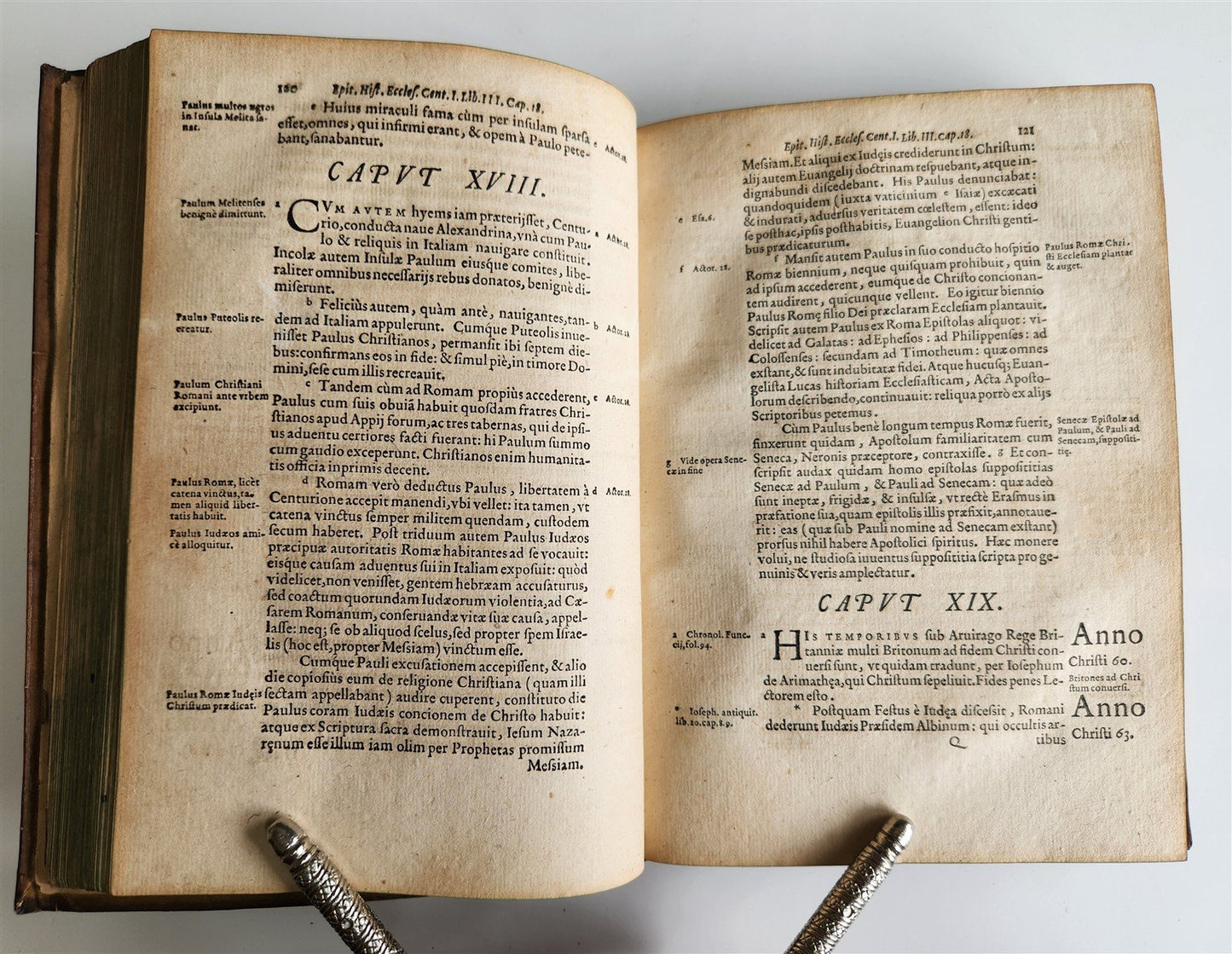 1592 ECCLESIASTICAL HISTORY by LUCAS OSIANDER antique DATED VELLUM BINDING