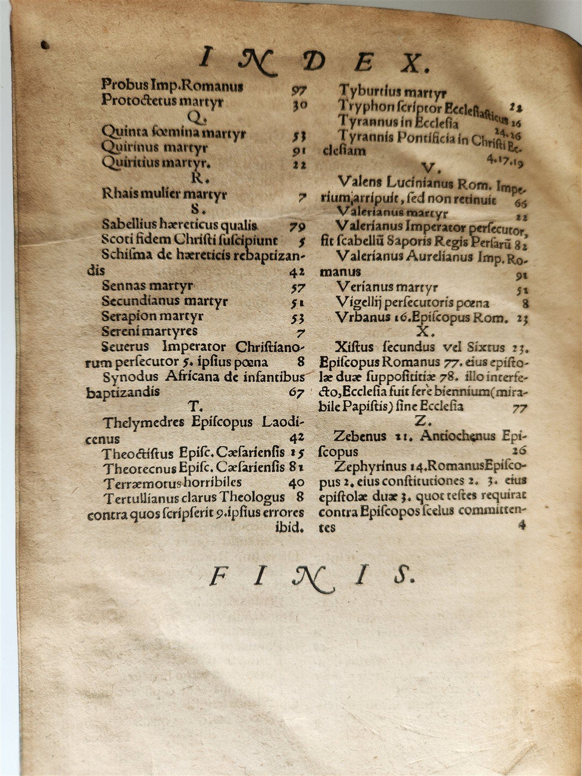 1592 ECCLESIASTICAL HISTORY by LUCAS OSIANDER antique DATED VELLUM BINDING