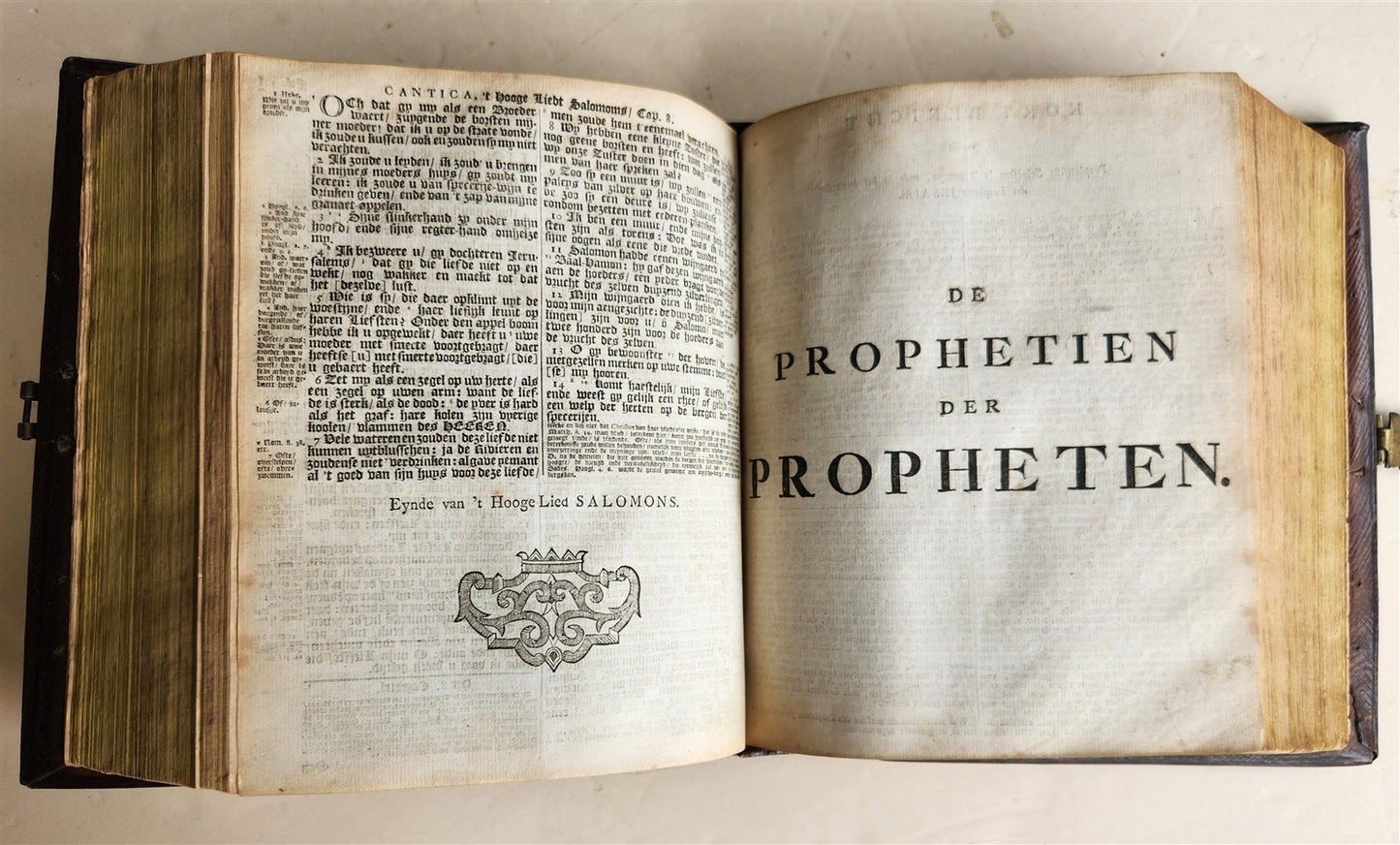 1786 BIBLE in DUTCH antique OLD & NEW TESTAMENT