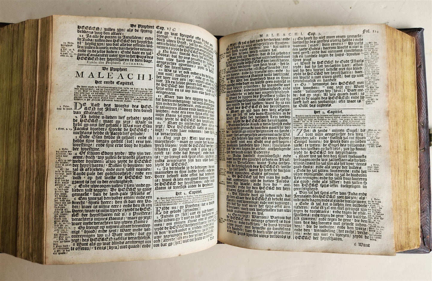1786 BIBLE in DUTCH antique OLD & NEW TESTAMENT