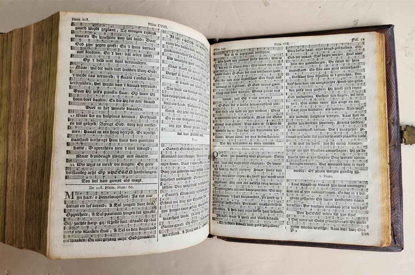 1786 BIBLE in DUTCH antique OLD & NEW TESTAMENT