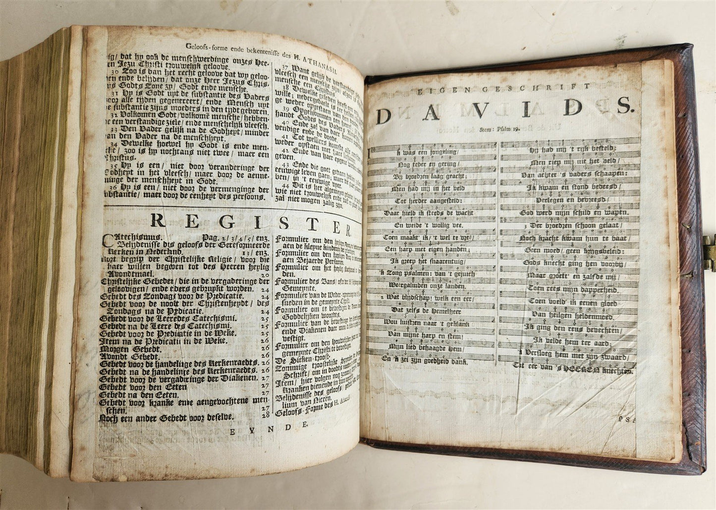 1786 BIBLE in DUTCH antique OLD & NEW TESTAMENT