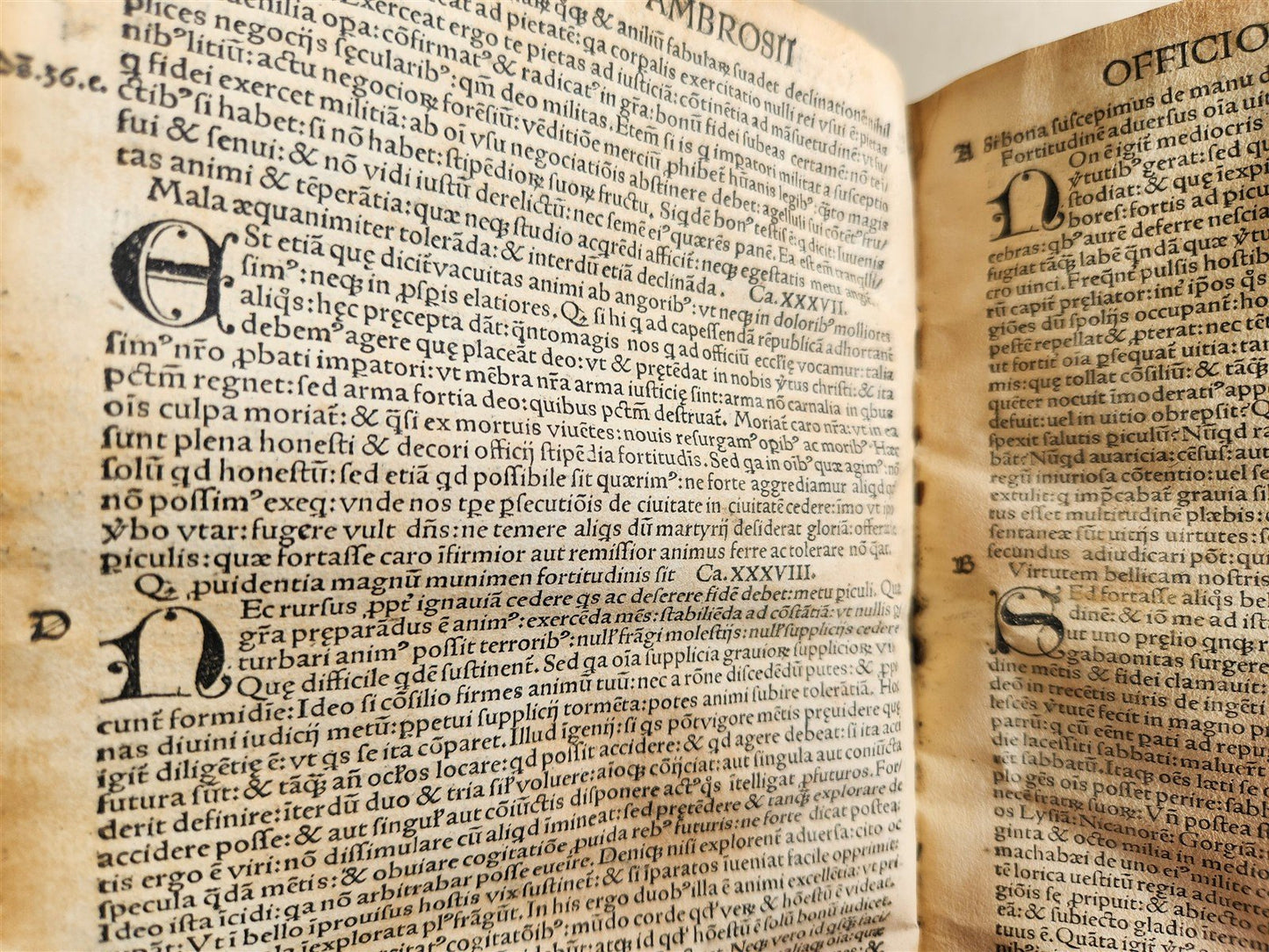 1506 POST-INCUNABULA ST.AMBROSE of MILAN antique OMNIA OPERA v. I