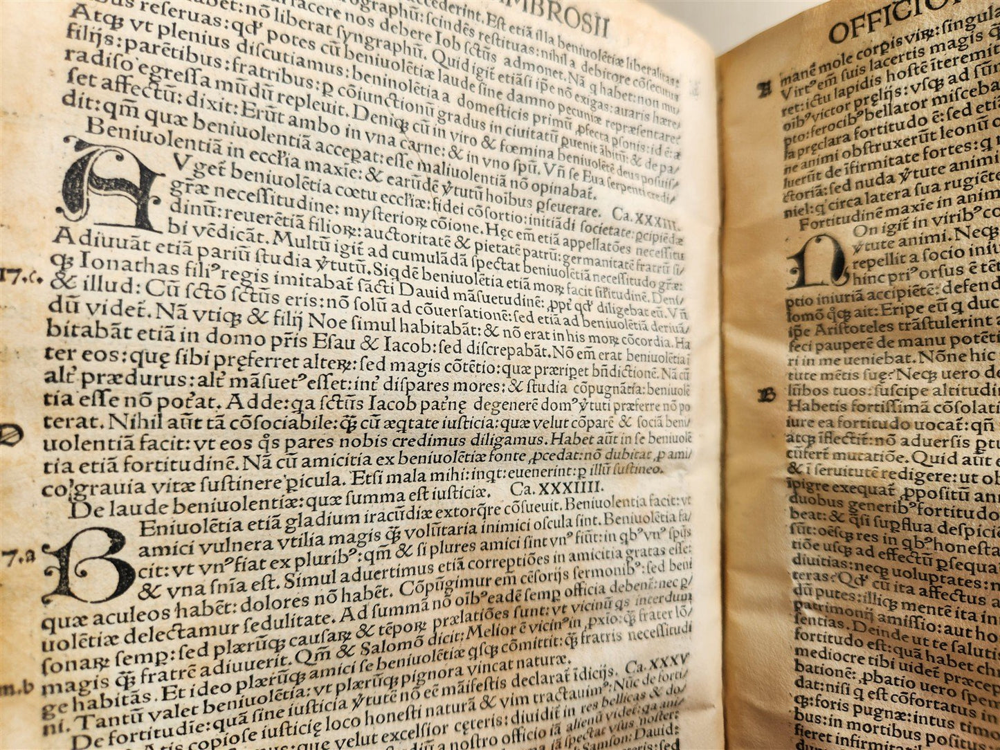 1506 POST-INCUNABULA ST.AMBROSE of MILAN antique OMNIA OPERA v. I