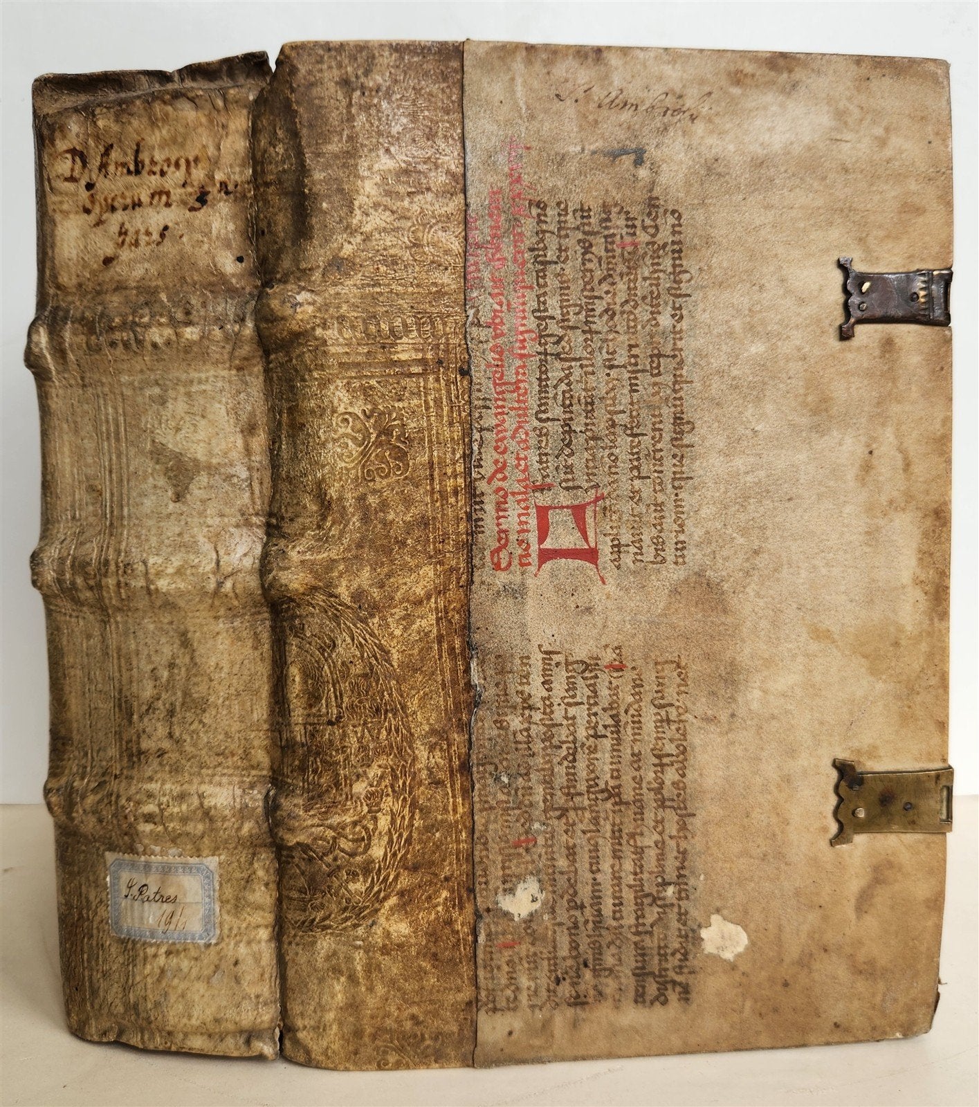 1506 POST-INCUNABULA ST.AMBROSE of MILAN antique OMNIA OPERA v. III