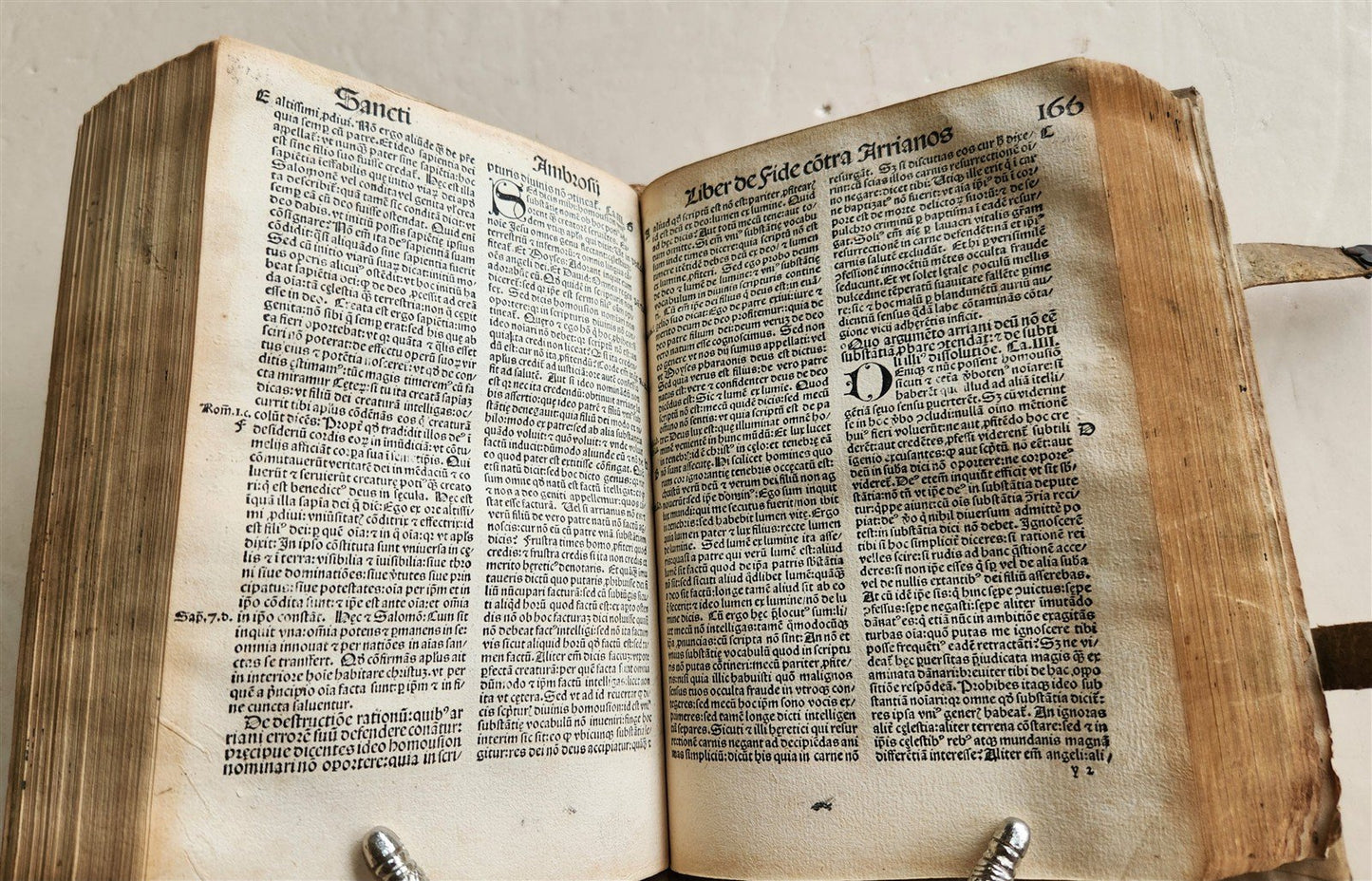 1506 POST-INCUNABULA ST.AMBROSE of MILAN antique OMNIA OPERA v. III
