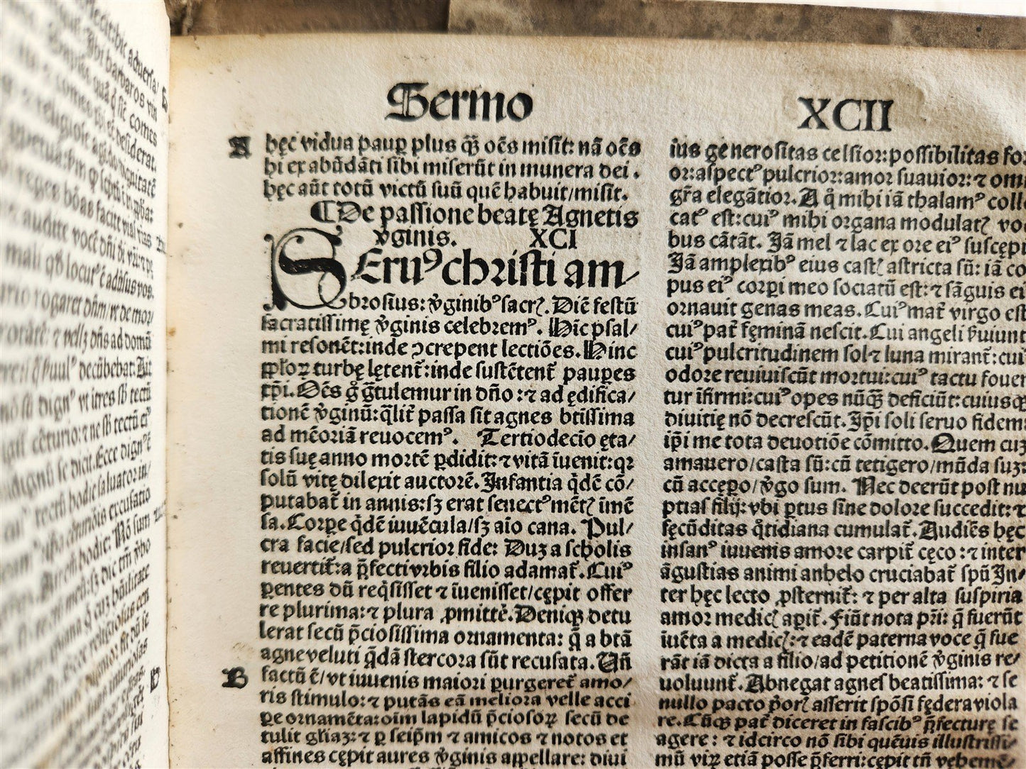 1506 POST-INCUNABULA ST.AMBROSE of MILAN antique OMNIA OPERA v. III