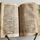 1653 LATIN GERMAN DICTIONARY antique PIGSKIN BINDING