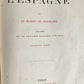 1874 L'ESPAGNE Illustrated by GUSTAVE DORE antique DESCRIPTION of SPAIN FOLIO