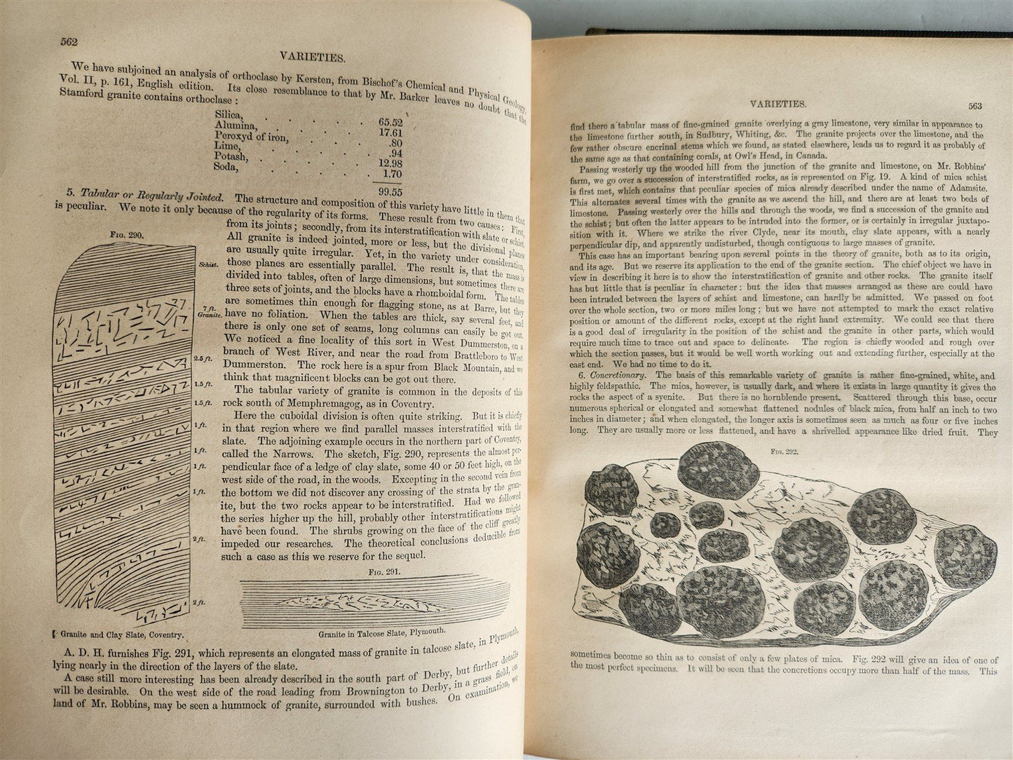 1861 Report on the Geology of Vermont 2 VOLUMES antique ILLUSTRATED Americana
