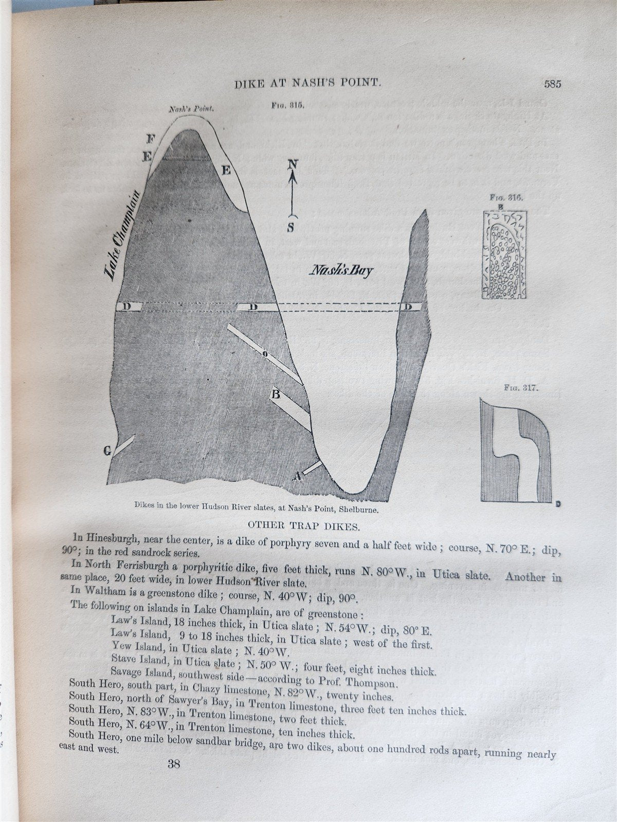 1861 Report on the Geology of Vermont 2 VOLUMES antique ILLUSTRATED Americana