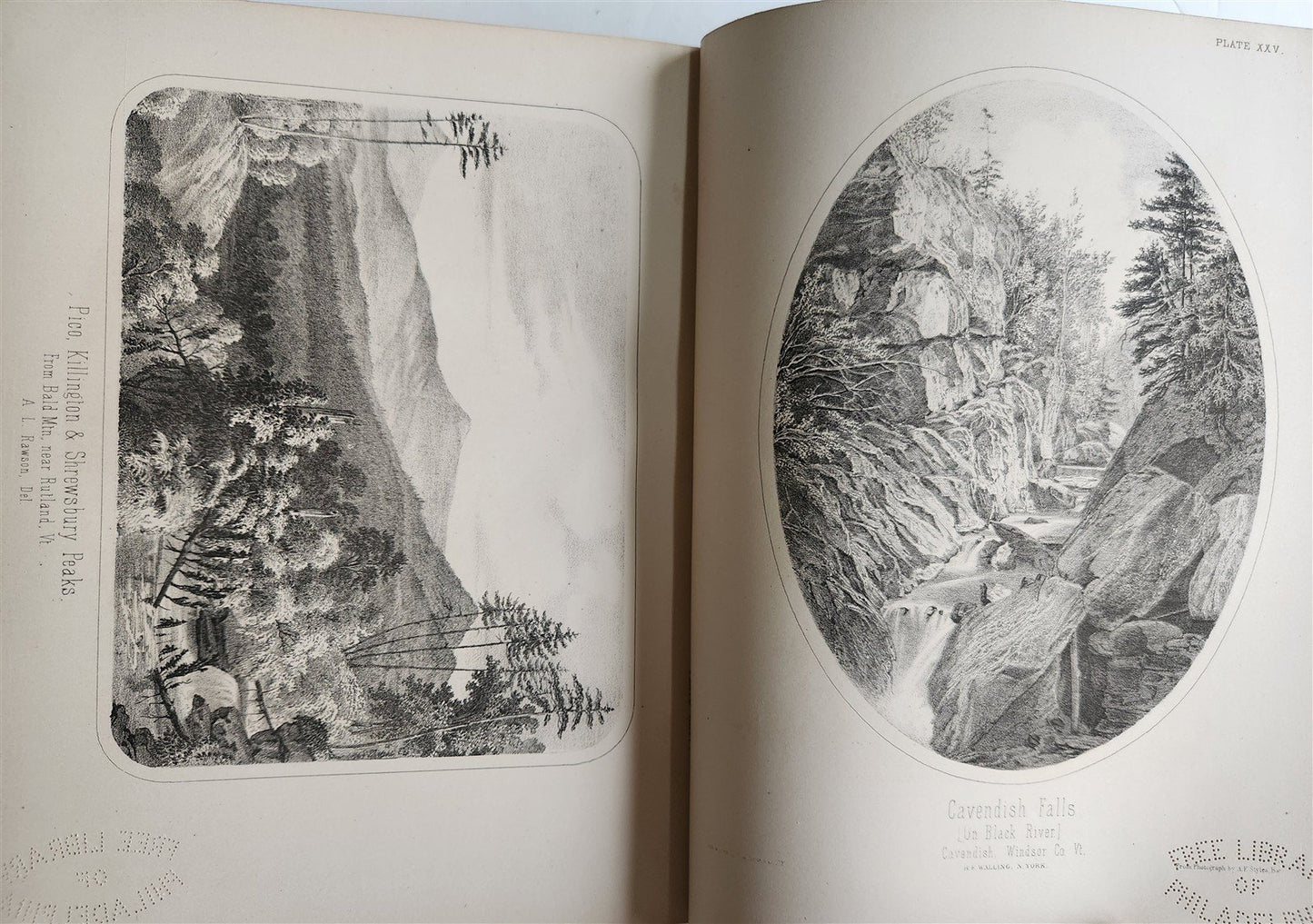 1861 Report on the Geology of Vermont 2 VOLUMES antique ILLUSTRATED Americana