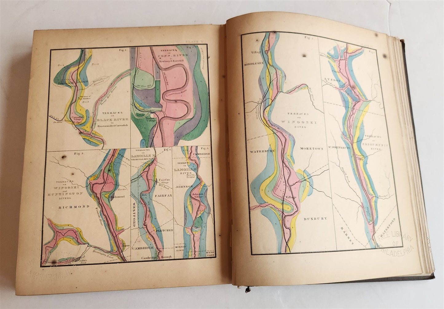 1861 Report on the Geology of Vermont 2 VOLUMES antique ILLUSTRATED Americana