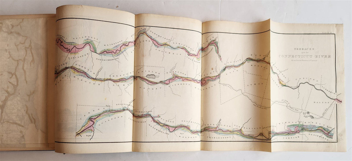 1861 Report on the Geology of Vermont 2 VOLUMES antique ILLUSTRATED Americana