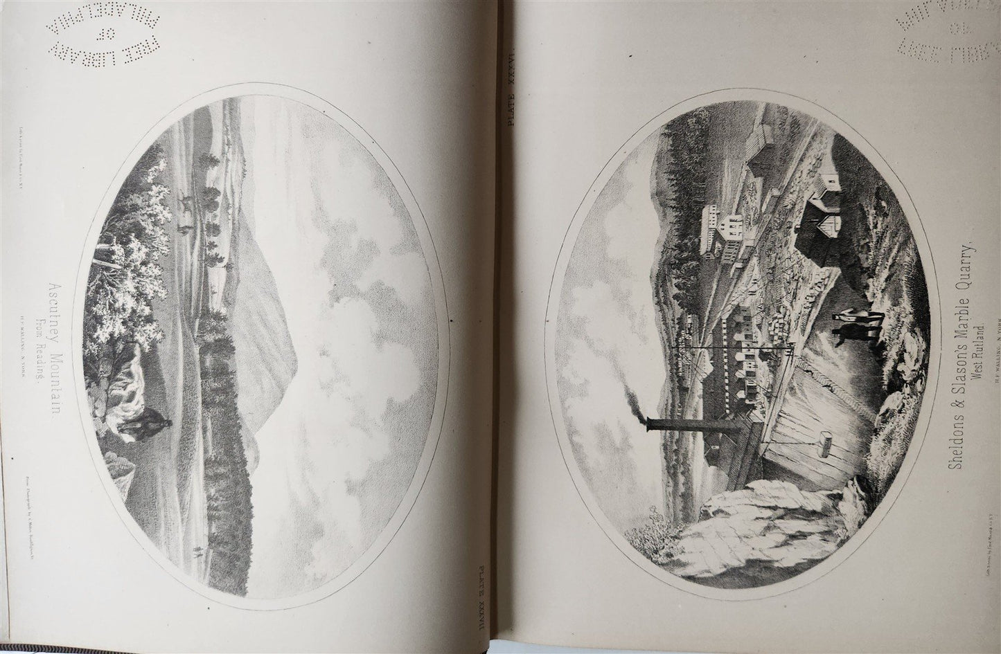 1861 Report on the Geology of Vermont 2 VOLUMES antique ILLUSTRATED Americana