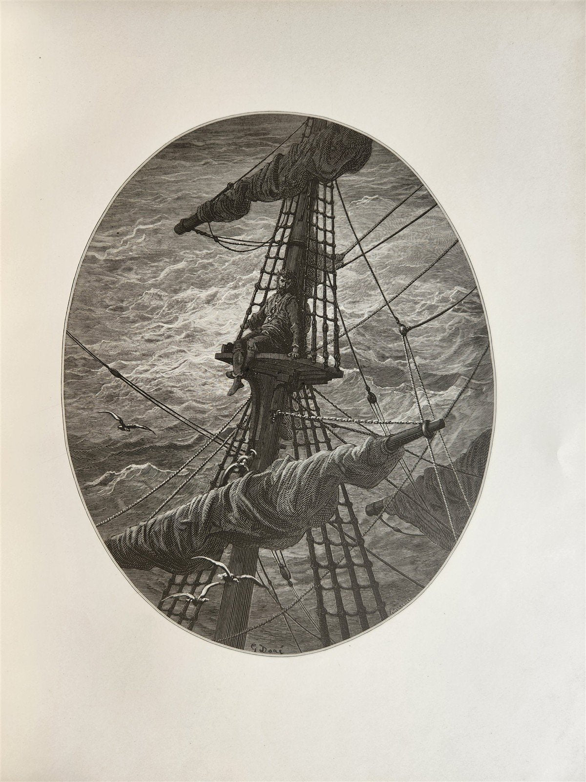 1877 The Rime of Ancient Mariner antique FOLIO Illustrated by GUSTAVE DORE