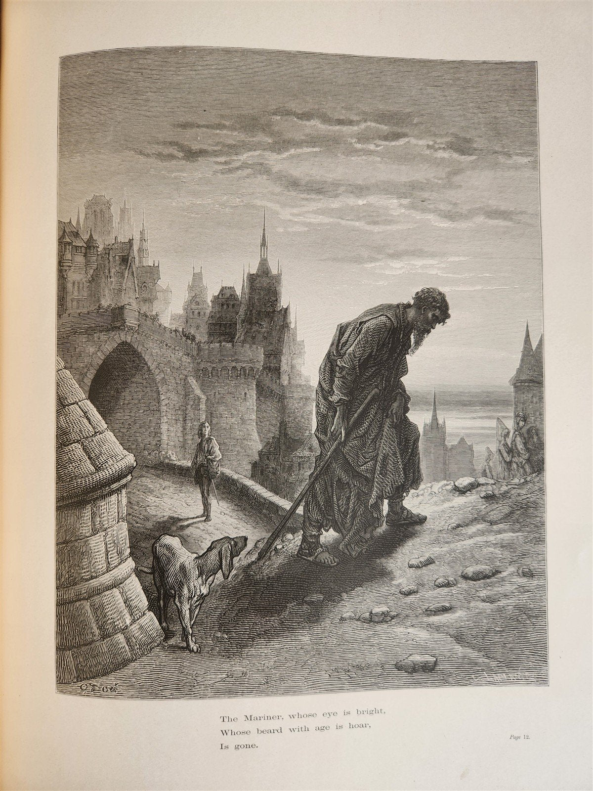 1877 The Rime of Ancient Mariner antique FOLIO Illustrated by GUSTAVE DORE