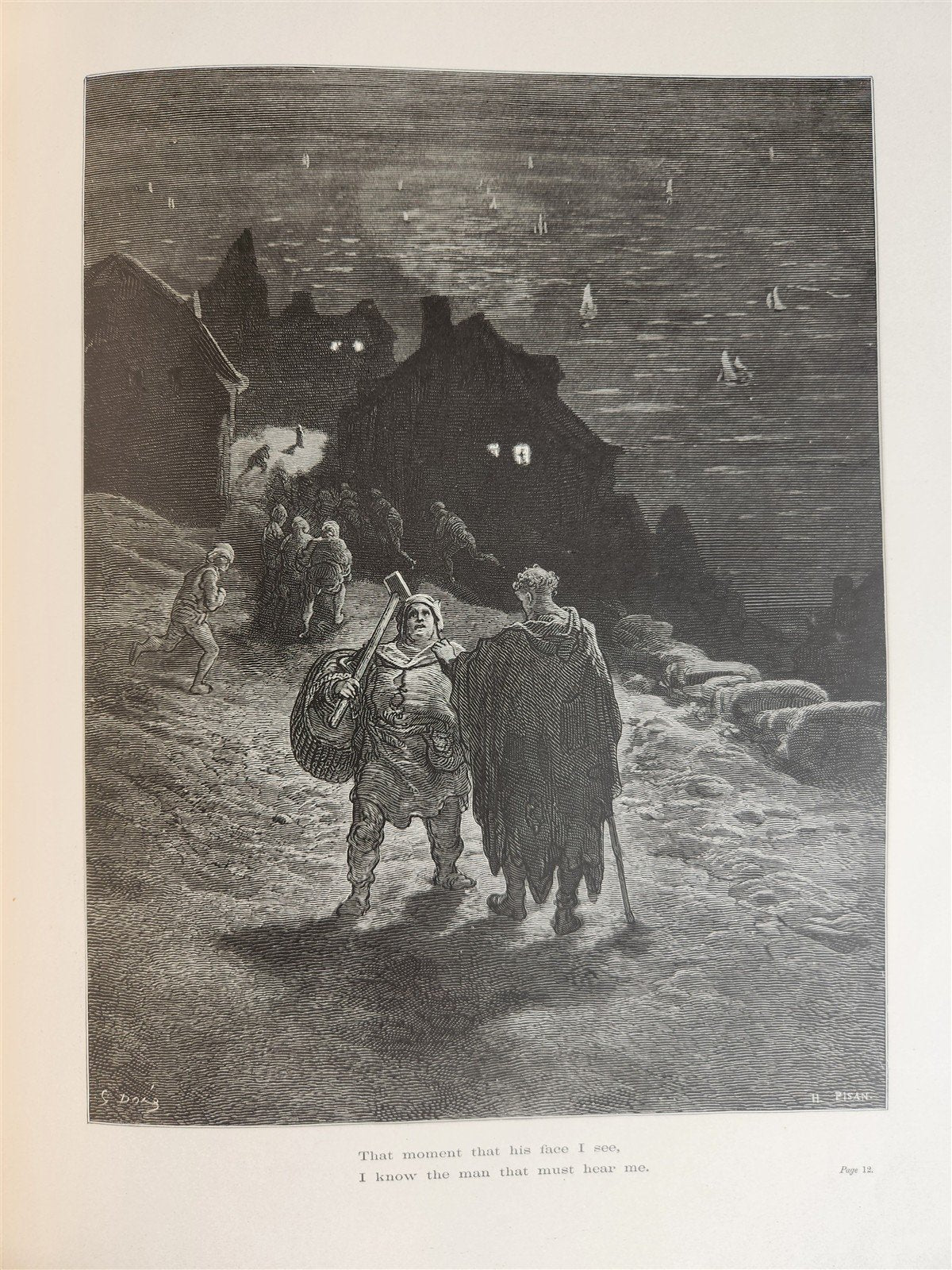 1877 The Rime of Ancient Mariner antique FOLIO Illustrated by GUSTAVE DORE