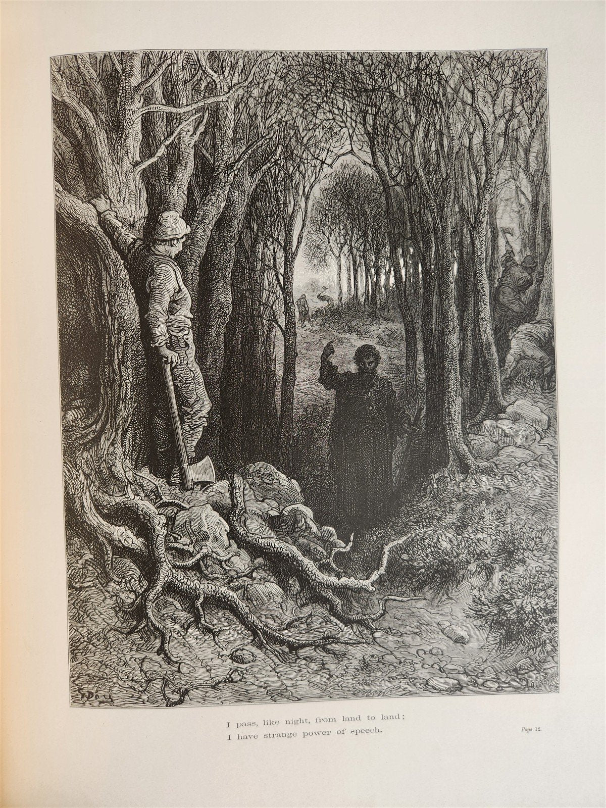 1877 The Rime of Ancient Mariner antique FOLIO Illustrated by GUSTAVE DORE