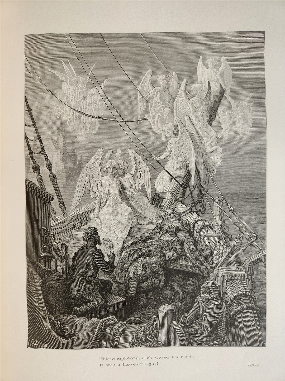 1877 The Rime of Ancient Mariner antique FOLIO Illustrated by GUSTAVE DORE