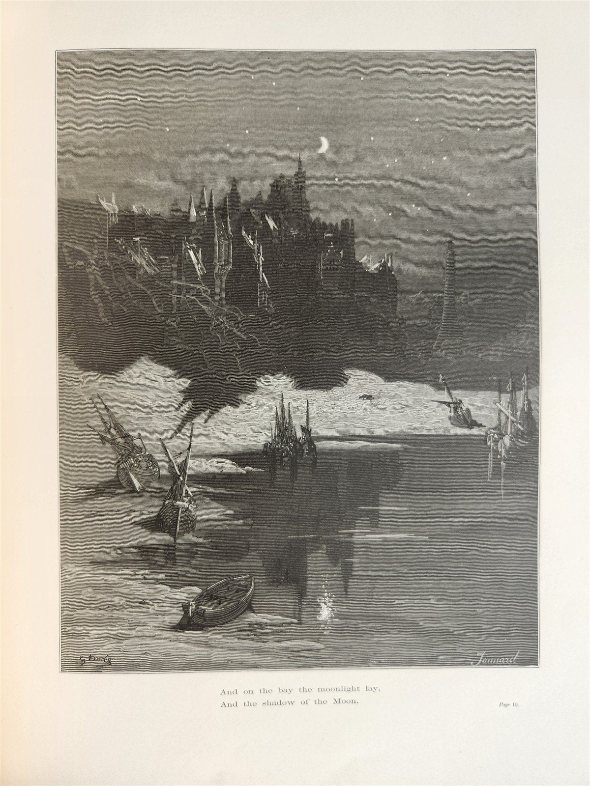1877 The Rime of Ancient Mariner antique FOLIO Illustrated by GUSTAVE DORE