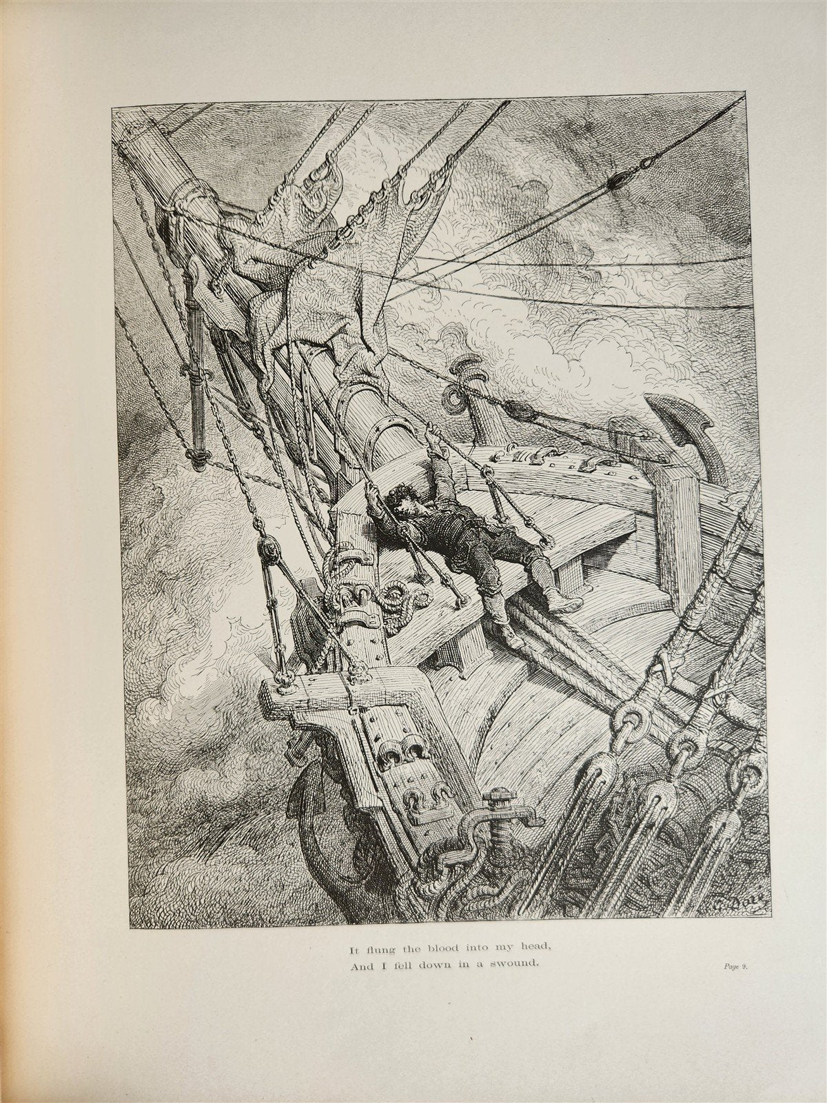 1877 The Rime of Ancient Mariner antique FOLIO Illustrated by GUSTAVE DORE