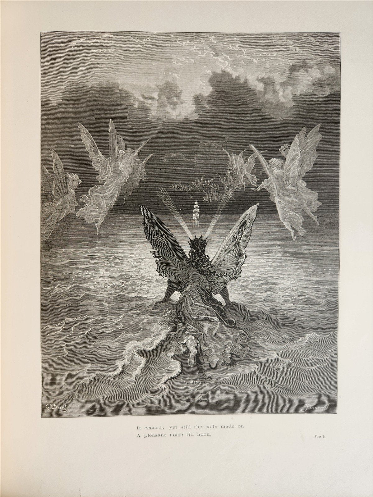 1877 The Rime of Ancient Mariner antique FOLIO Illustrated by GUSTAVE DORE