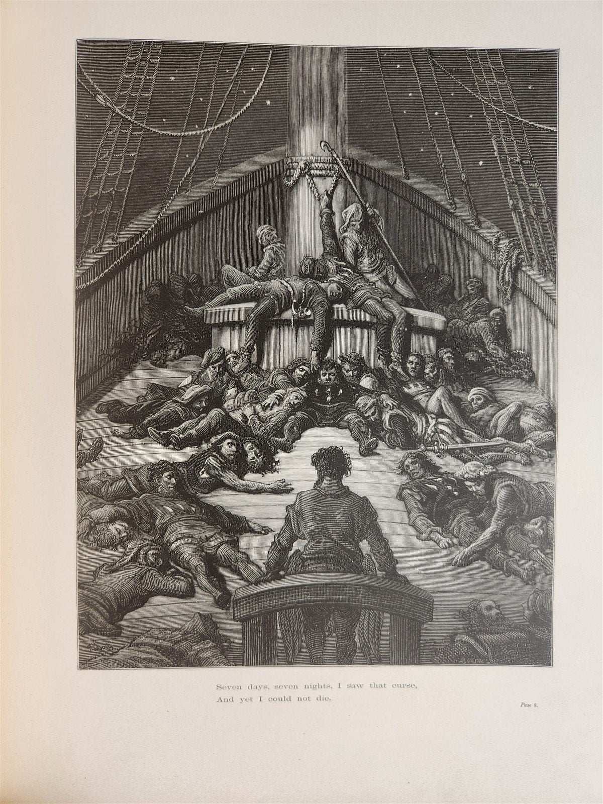 1877 The Rime of Ancient Mariner antique FOLIO Illustrated by GUSTAVE DORE