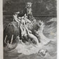 1870s BIBLE GUSTAVE DORE LLUSTRATED 2 VOLUMES MASSIVE FOLIO antique 230 plates