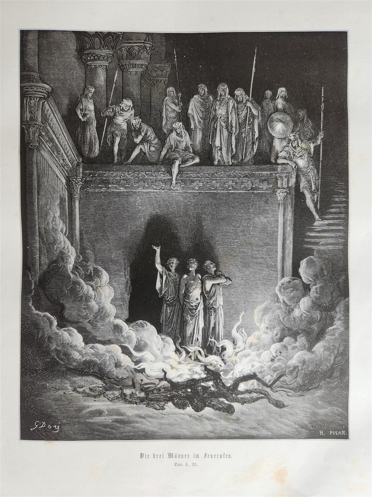 1870s BIBLE GUSTAVE DORE LLUSTRATED 2 VOLUMES MASSIVE FOLIO antique 230 plates