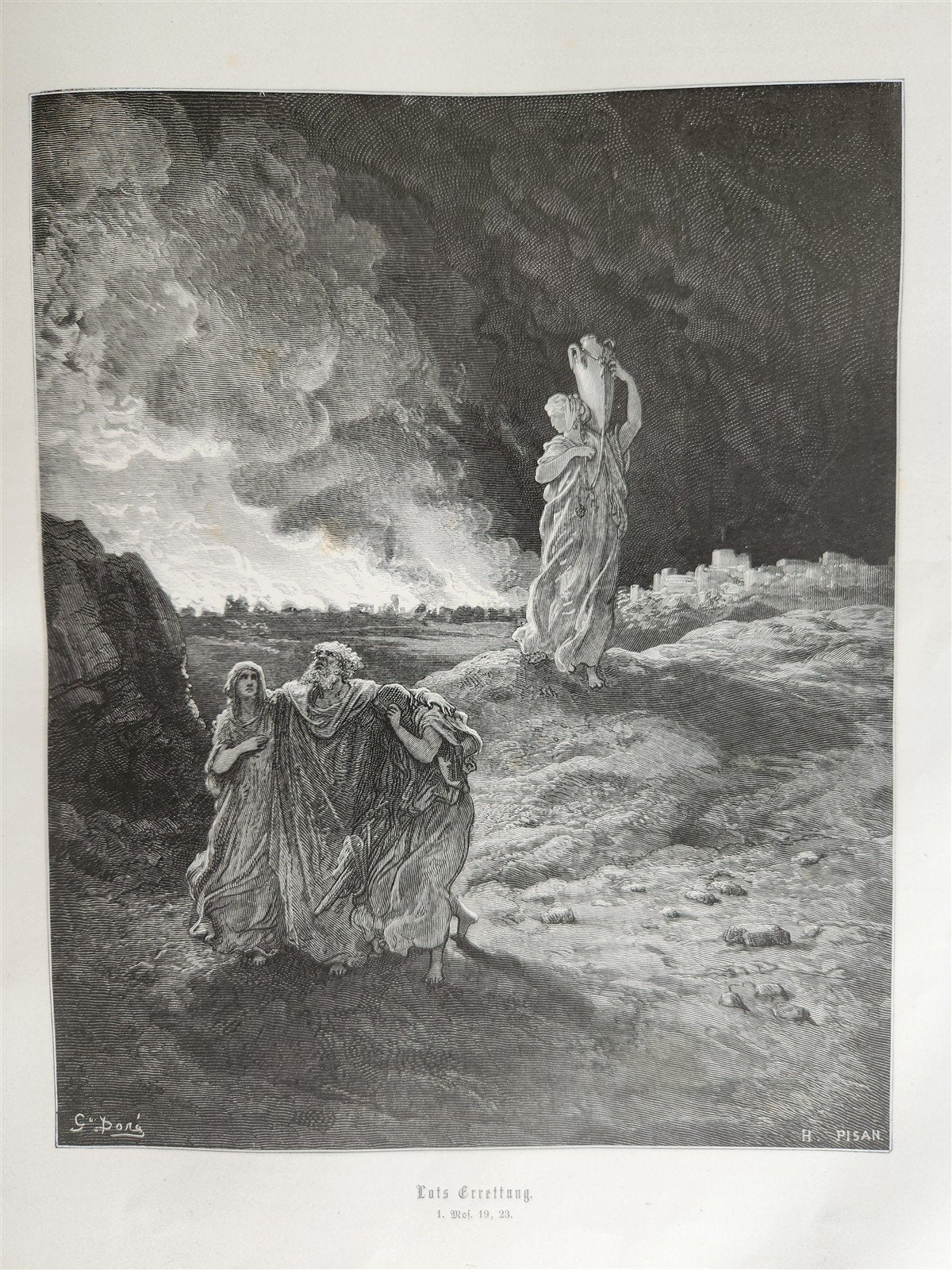 1870s BIBLE GUSTAVE DORE LLUSTRATED 2 VOLUMES MASSIVE FOLIO antique 230 plates