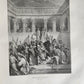 1870s BIBLE GUSTAVE DORE LLUSTRATED 2 VOLUMES MASSIVE FOLIO antique 230 plates