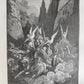 1870s BIBLE GUSTAVE DORE LLUSTRATED 2 VOLUMES MASSIVE FOLIO antique 230 plates