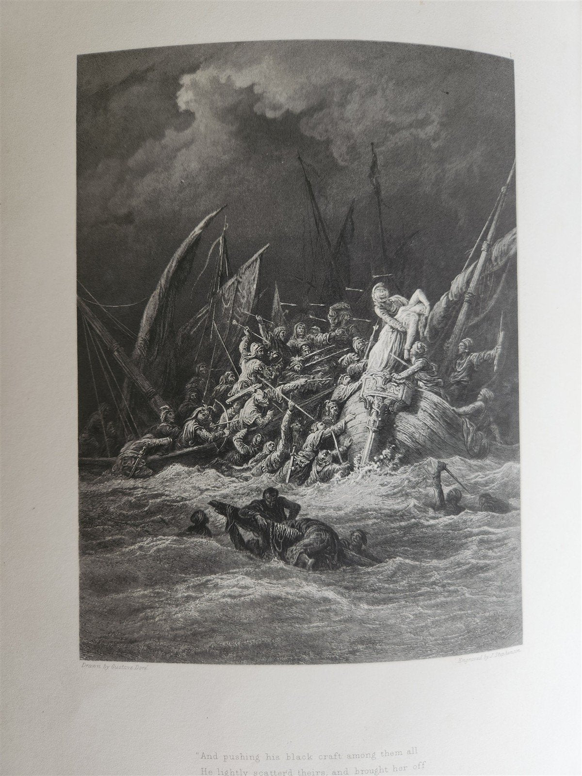 1867 GUSTAVE DORE ILLUSTRATED VIVIEN by ALFRED TENNYSON antique FOLIO poetry