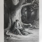 1867 GUSTAVE DORE ILLUSTRATED VIVIEN by ALFRED TENNYSON antique FOLIO poetry
