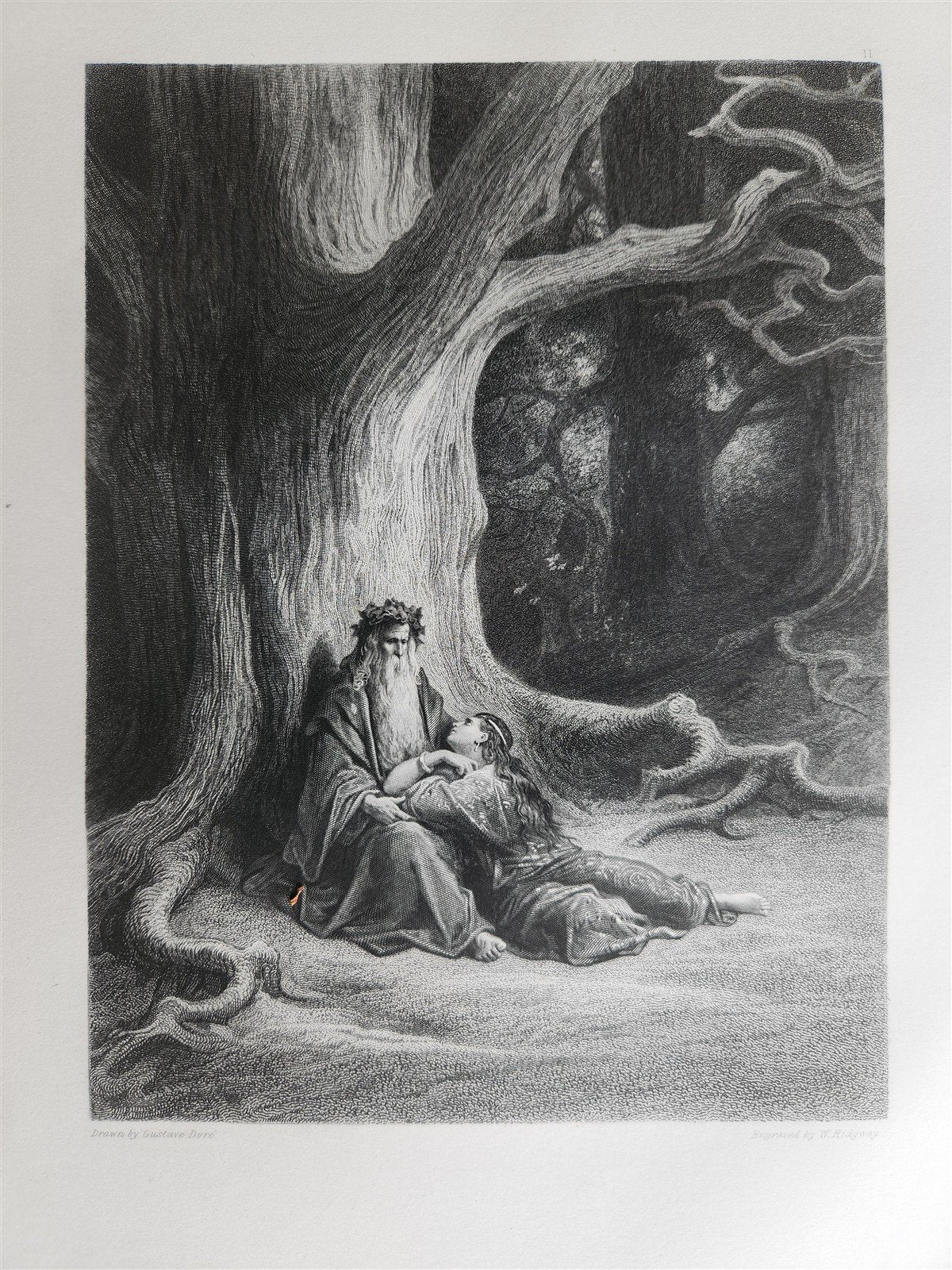 1867 GUSTAVE DORE ILLUSTRATED VIVIEN by ALFRED TENNYSON antique FOLIO poetry