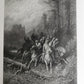 1867 GUSTAVE DORE ILLUSTRATED VIVIEN by ALFRED TENNYSON antique FOLIO poetry