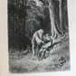 1867 GUSTAVE DORE ILLUSTRATED VIVIEN by ALFRED TENNYSON antique FOLIO poetry