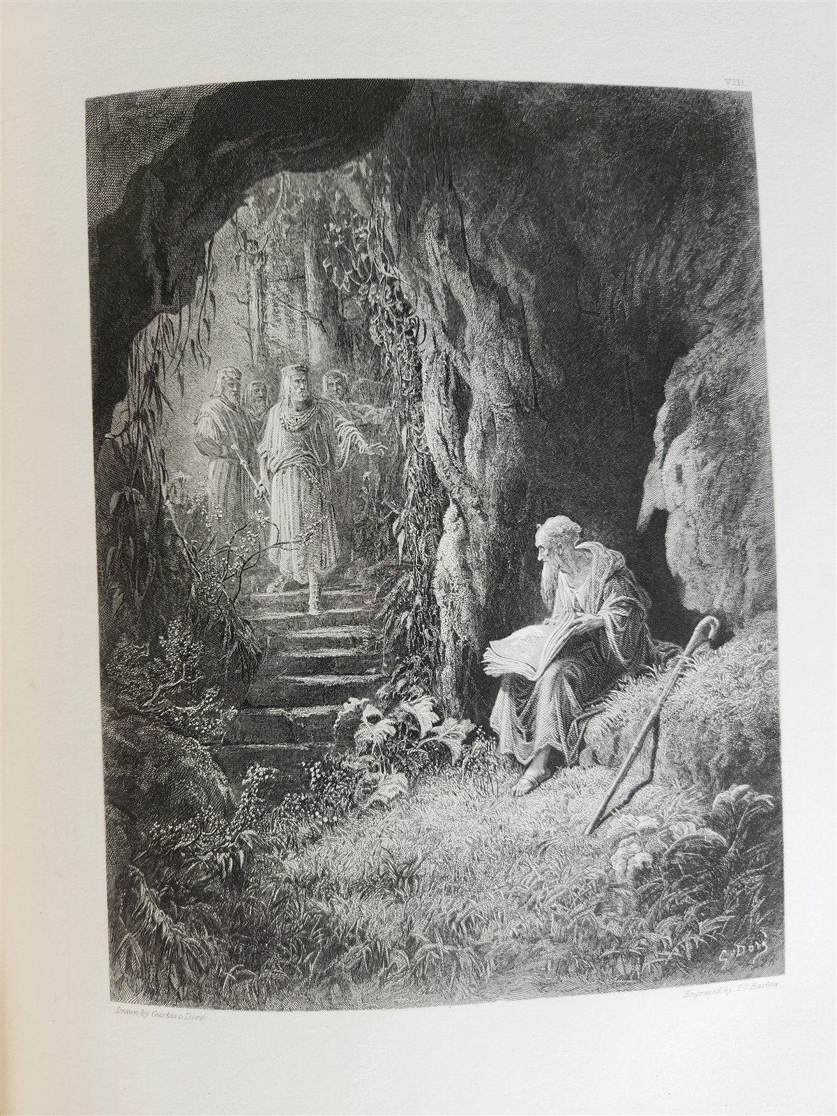 1867 GUSTAVE DORE ILLUSTRATED VIVIEN by ALFRED TENNYSON antique FOLIO poetry