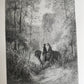 1867 GUSTAVE DORE ILLUSTRATED VIVIEN by ALFRED TENNYSON antique FOLIO poetry