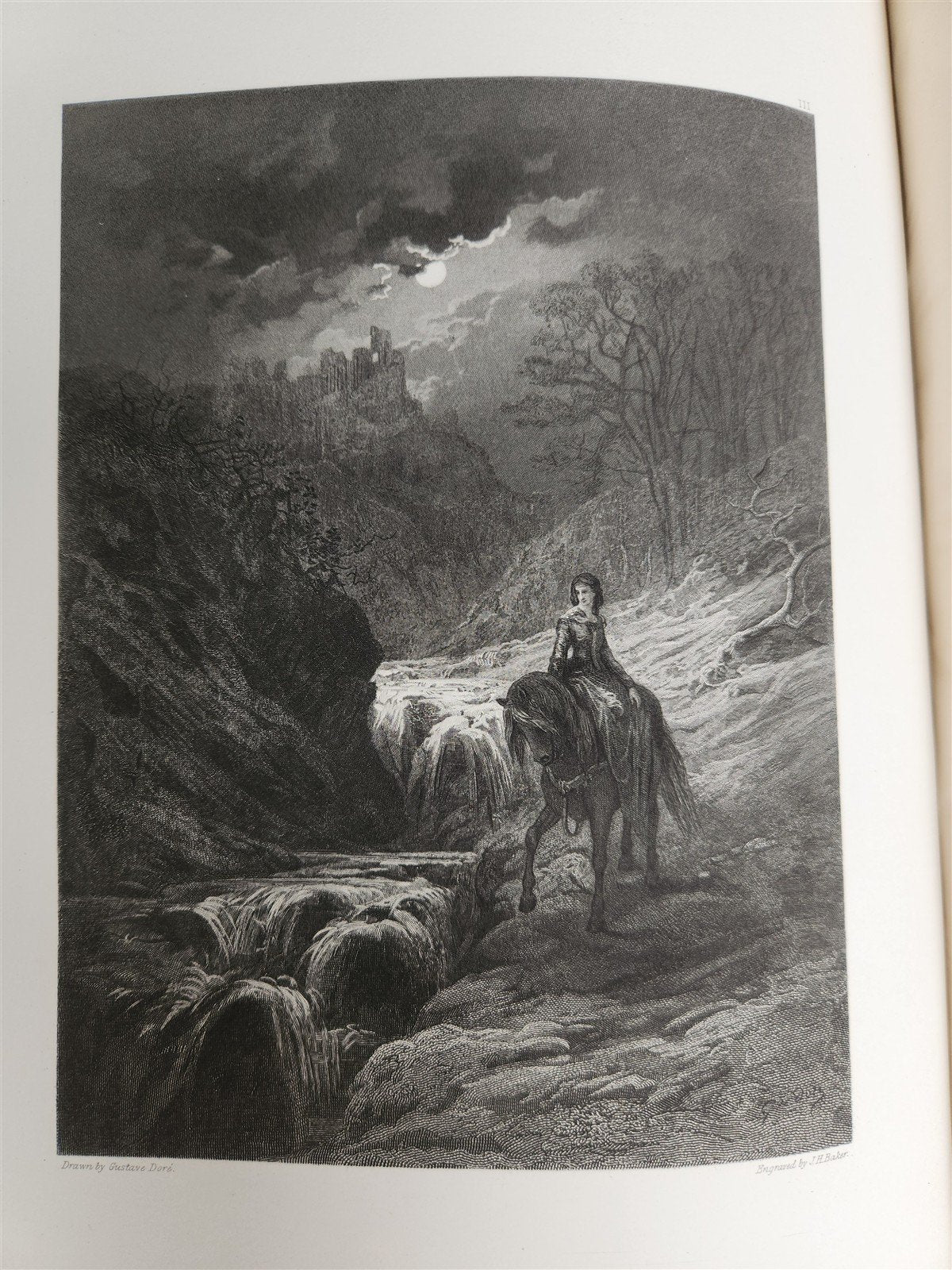1867 GUSTAVE DORE ILLUSTRATED VIVIEN by ALFRED TENNYSON antique FOLIO poetry