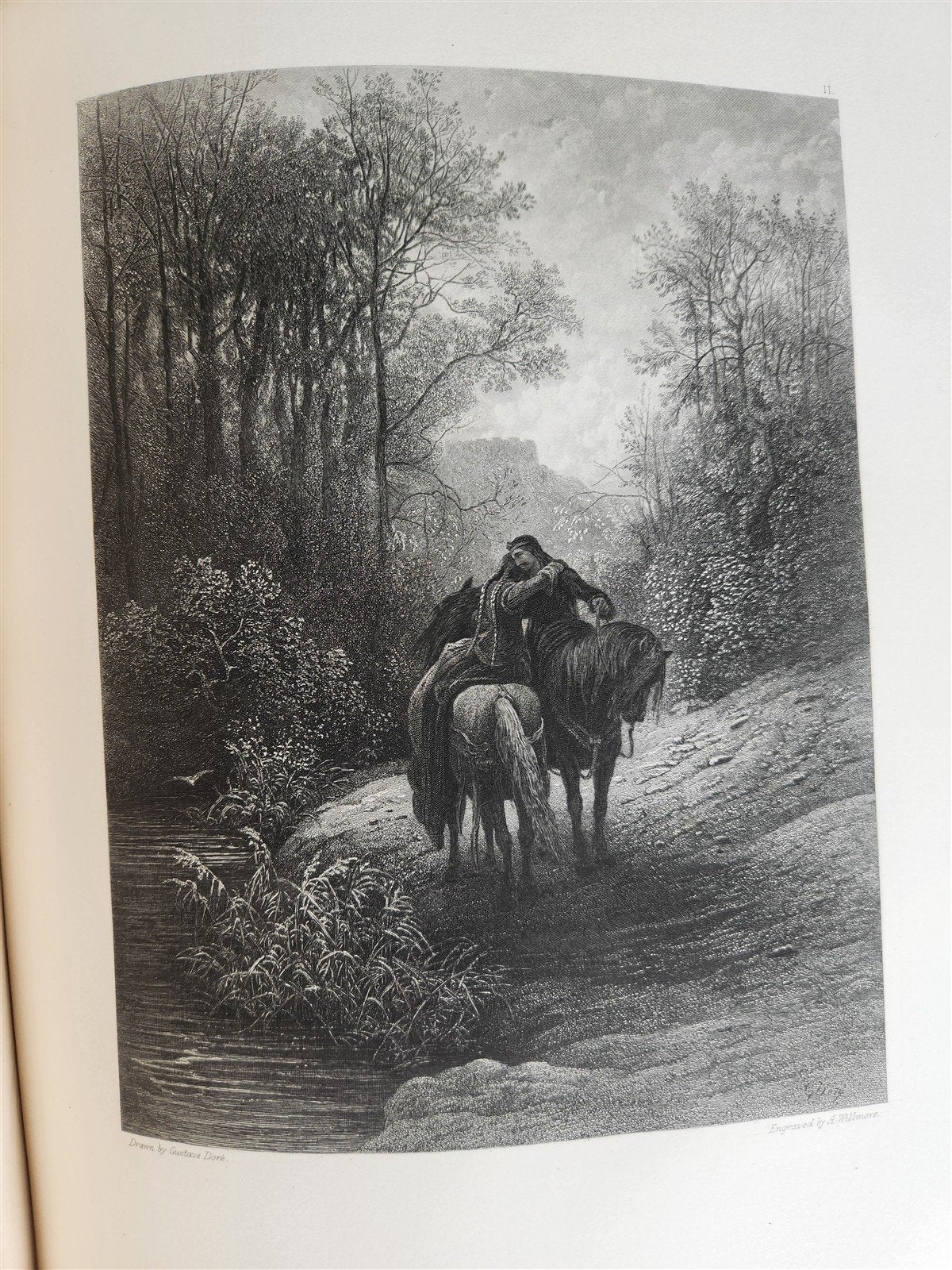1867 GUSTAVE DORE ILLUSTRATED VIVIEN by ALFRED TENNYSON antique FOLIO poetry
