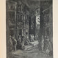 1872 LONDON PILGRIMAGE by B. Jerrold antique ILLUSTRATED by GUSTAVE DORE FOLIO