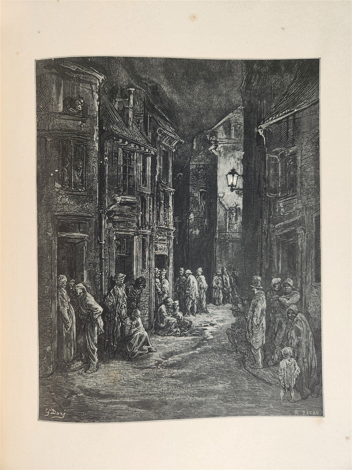 1872 LONDON PILGRIMAGE by B. Jerrold antique ILLUSTRATED by GUSTAVE DORE FOLIO