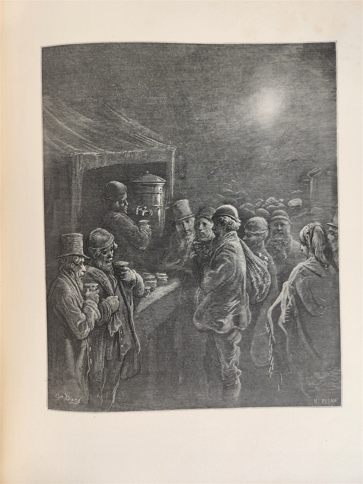 1872 LONDON PILGRIMAGE by B. Jerrold antique ILLUSTRATED by GUSTAVE DORE FOLIO