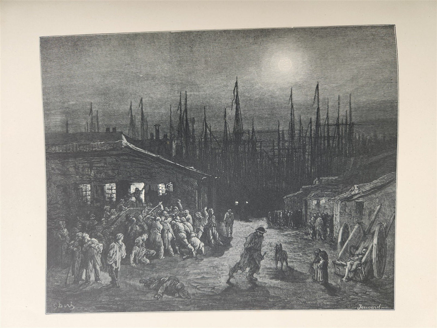 1872 LONDON PILGRIMAGE by B. Jerrold antique ILLUSTRATED by GUSTAVE DORE FOLIO